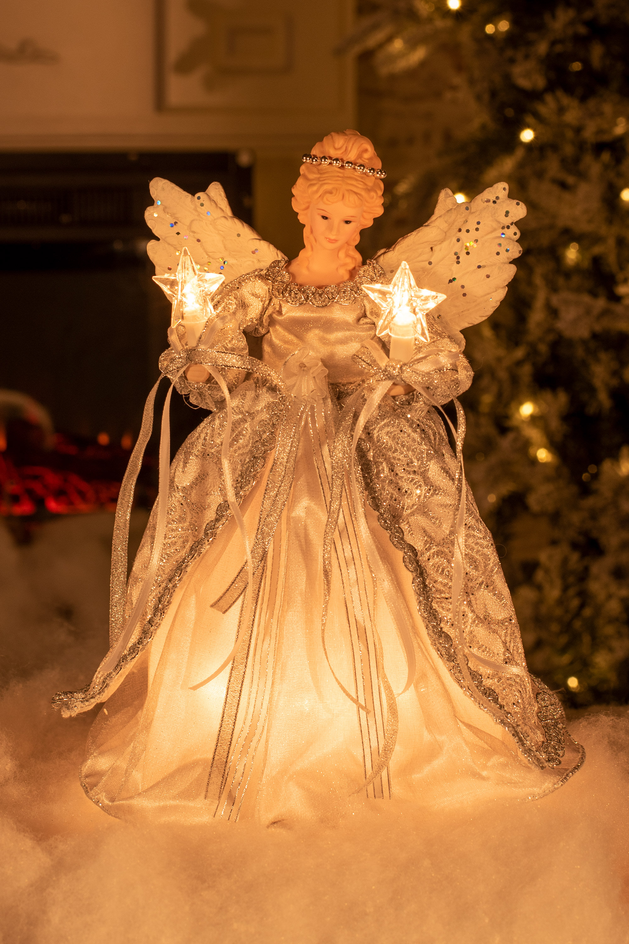 The Holiday Aisle Philomena Angel Tree Topper Reviews Wayfair